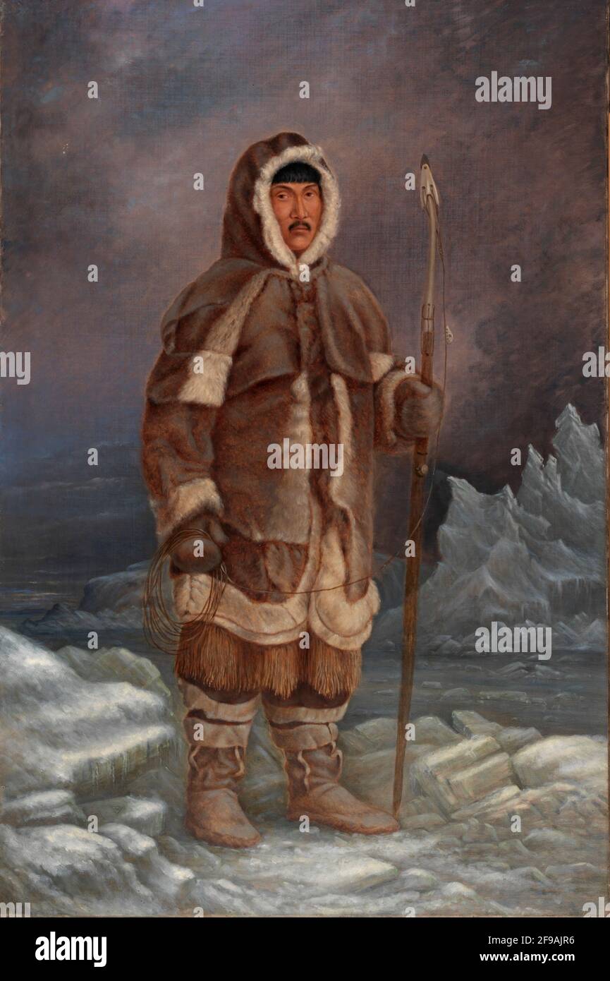 Eskimo man, ca. 1893. Stockfoto