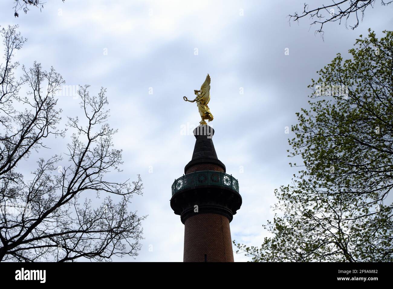 Siegesäule - Siegessäule - Schlacht von Fehrbellin - Stockfoto