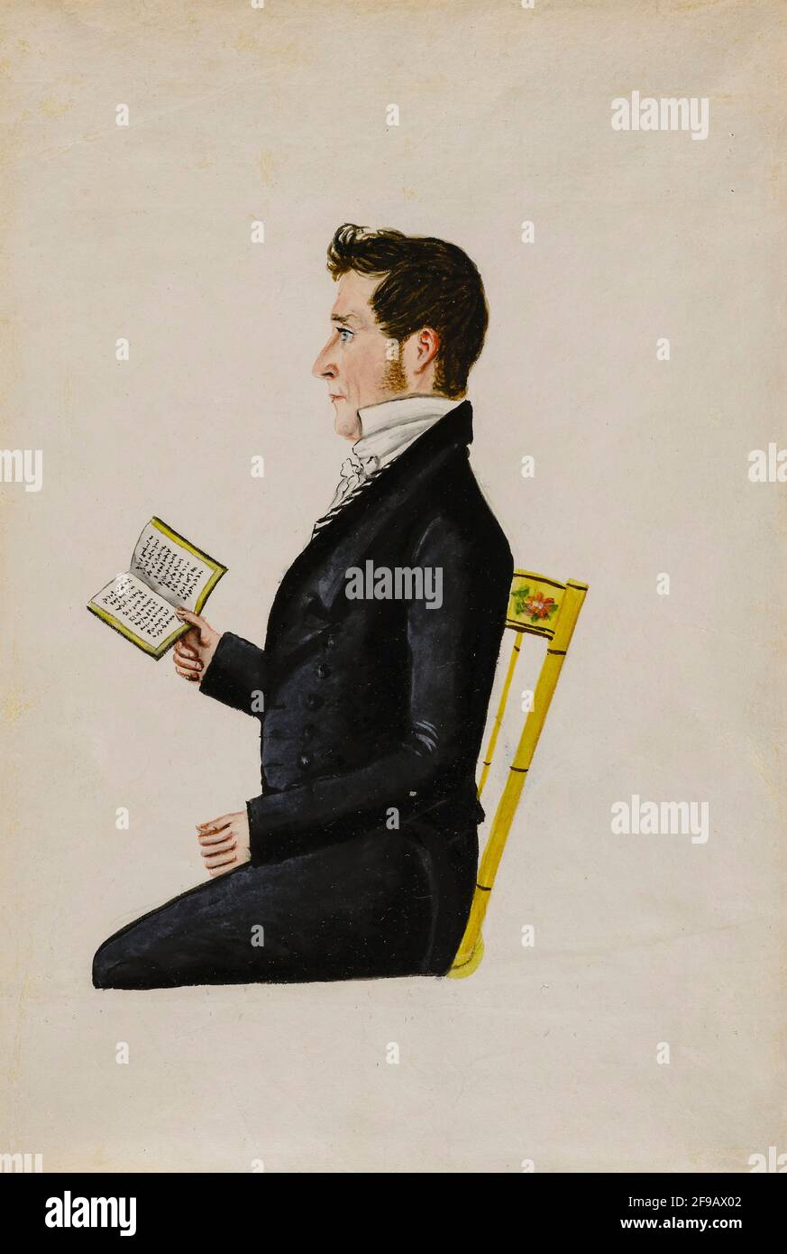 Porträt von George Musser, ca. 1826. Stockfoto