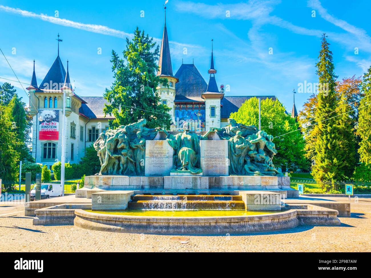 BERN, SCHWEIZ, 17. JULI 2017: Historisches Museum und Einstein-Museum in Bern, Schweiz Stockfoto