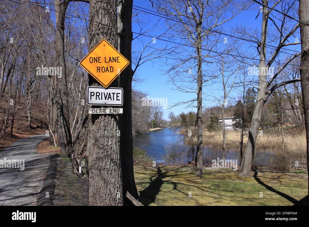 Stony Brook Creek Long Island New York Stockfoto