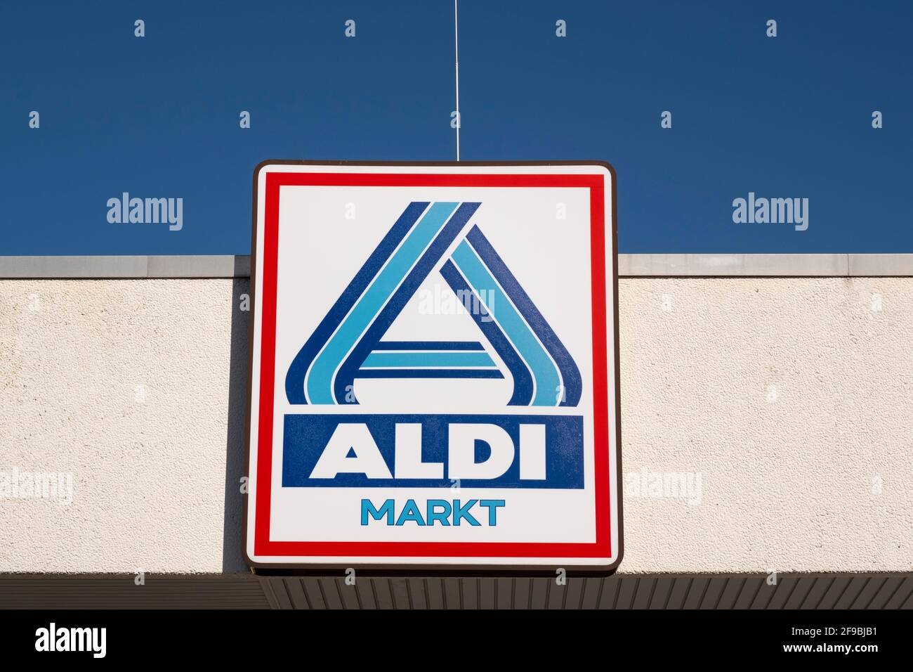 Zeichen Und Logo Des AldiMarktes, Dortmund, NordrheinWestfalia