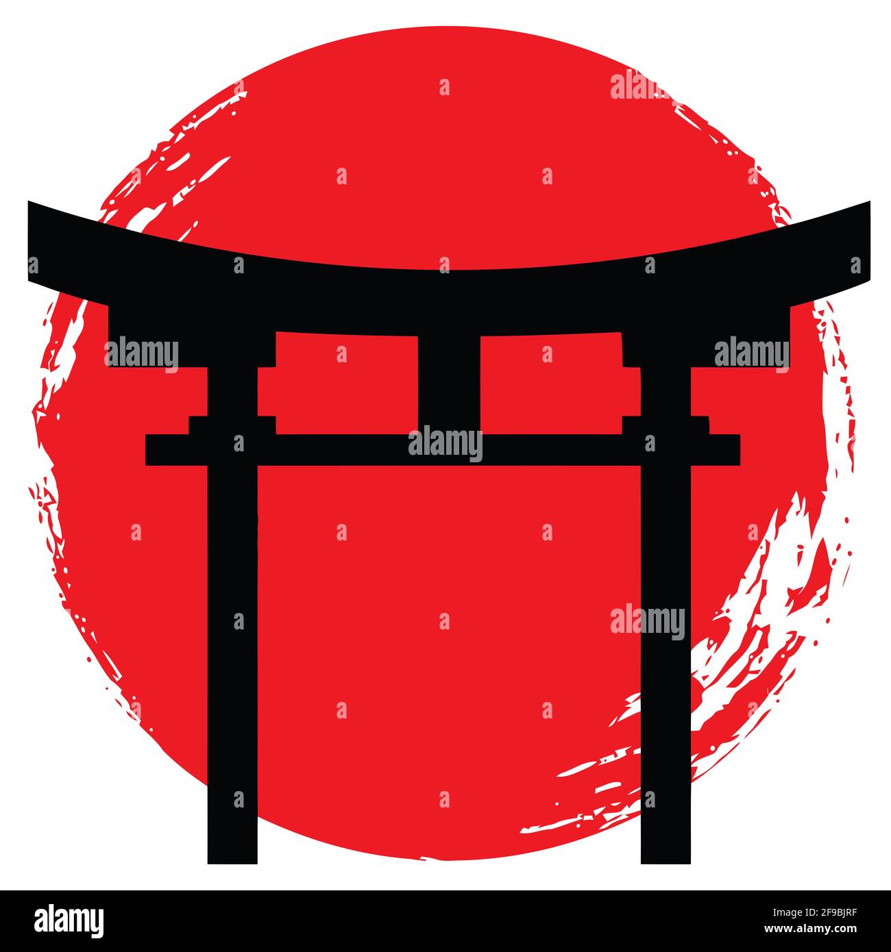Kultur von Japan koi Tempel Shinto Schrein Abbildung Stockfoto