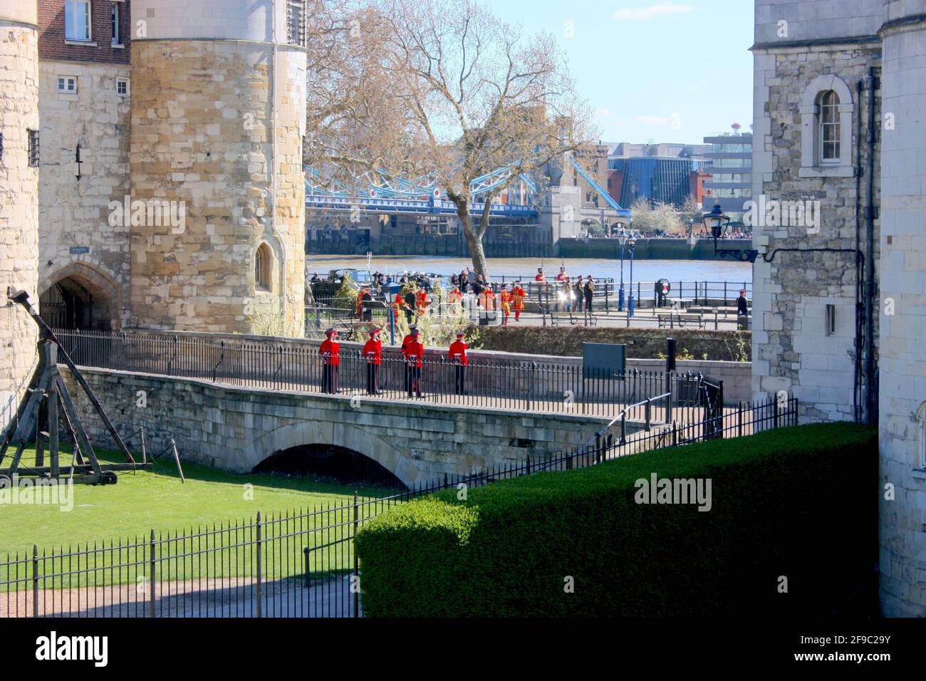 The Beefeaters am Tower of London Stockfoto