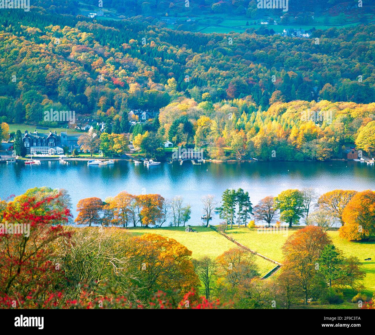 Großbritannien, England, Cumbria, Lake District National Park, Windermere, Herbst, Stockfoto