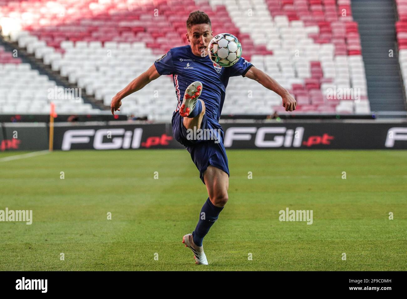 Lissabon Portugal April 2021 Joel Pereira Von Gil Vicente Wahrend Des Spiels Der Herren Liga Nos Zwischen Sl Benfica Und Gil Vicente Im Luz Stadium In Lissabon Portugal Am 17 April 2021