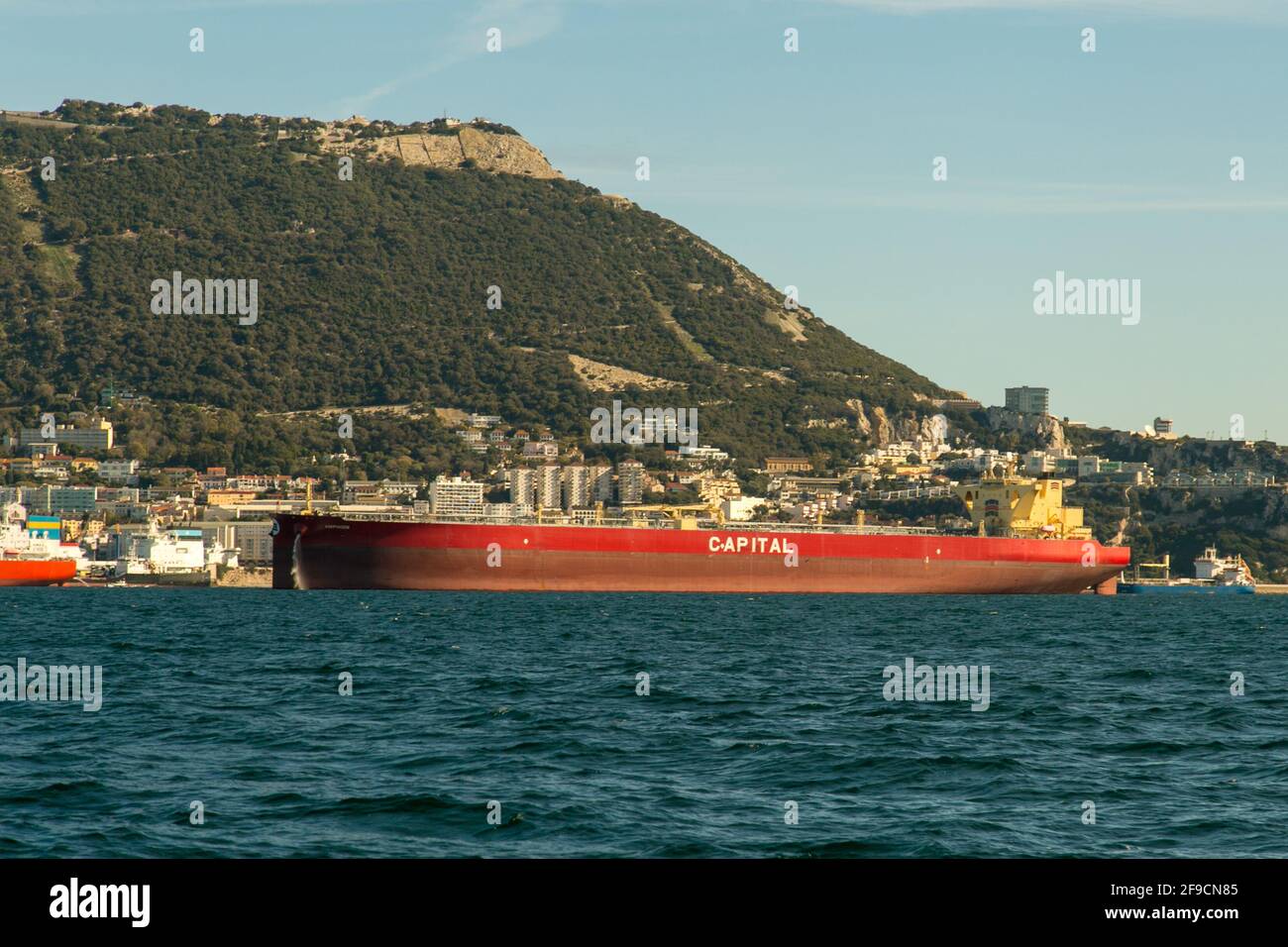 Amphion Rohöltanker in Gibraltar Stockfoto