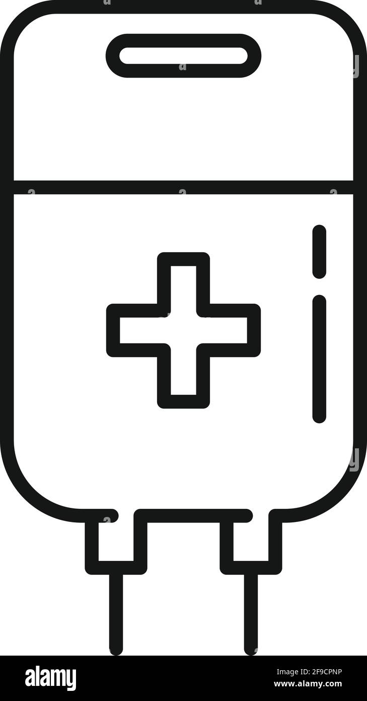 Symbol für Sportmedizin, Umriss-Stil Stock Vektor