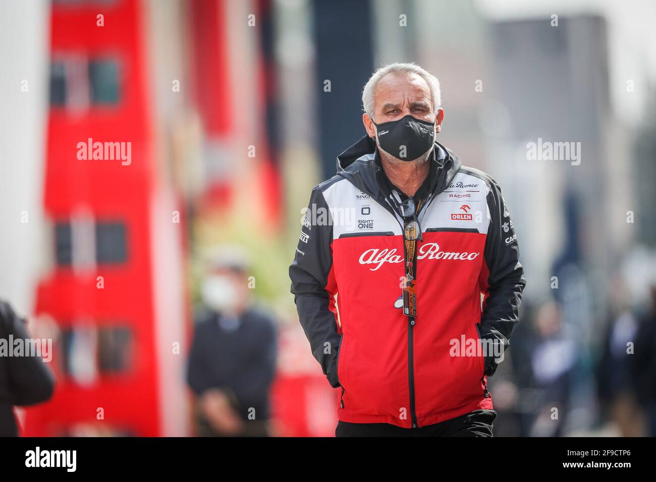 Imola, Italien. April 2021. ZEHNDER Beat, Team Manager von Alfa Romeo Racing ORLEN, Portrait während der Formel 1 Pirelli Gran Premio Del Made in Italy E Dell emilia Romagna 2021 vom 16. Bis 18. April 2021 auf dem Autodromo Internazionale Enzo e Dino Ferrari, in Imola, Italien - Foto Antonin Vincent / DPPI / LiveMedia Kredit: Unabhängige Fotoagentur/Alamy Live News Stockfoto