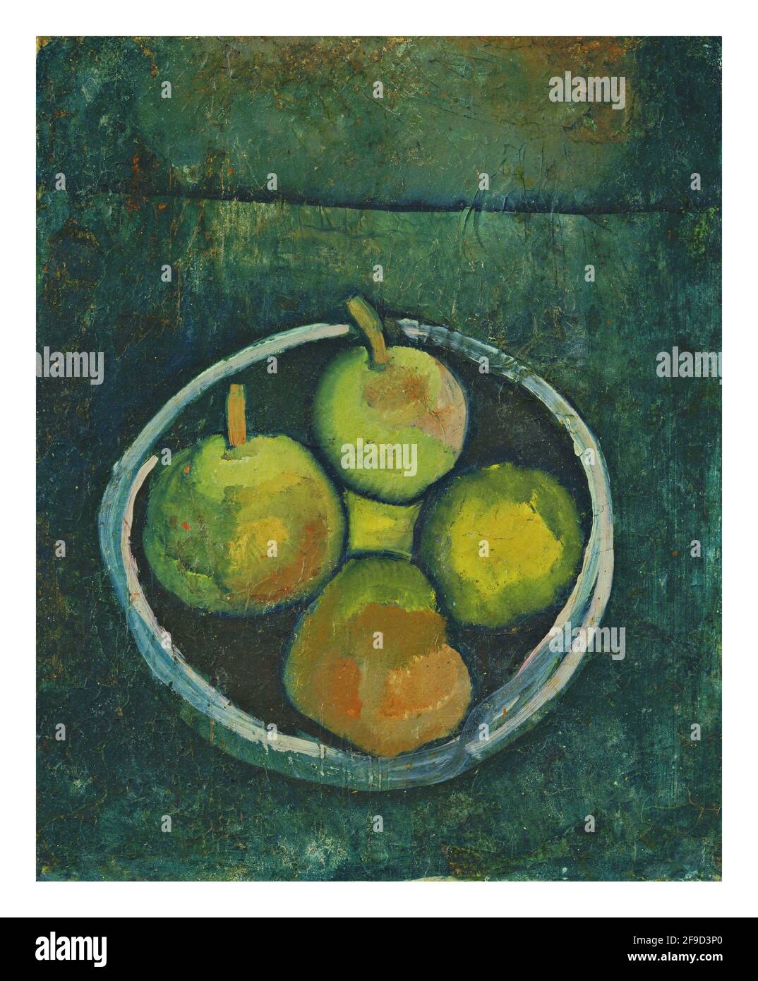 Stillleben mit vier Äpfeln, 1909. Kunst von Paul Klee (18. Dezember 1879 - 29. Juni 1940) Stockfoto