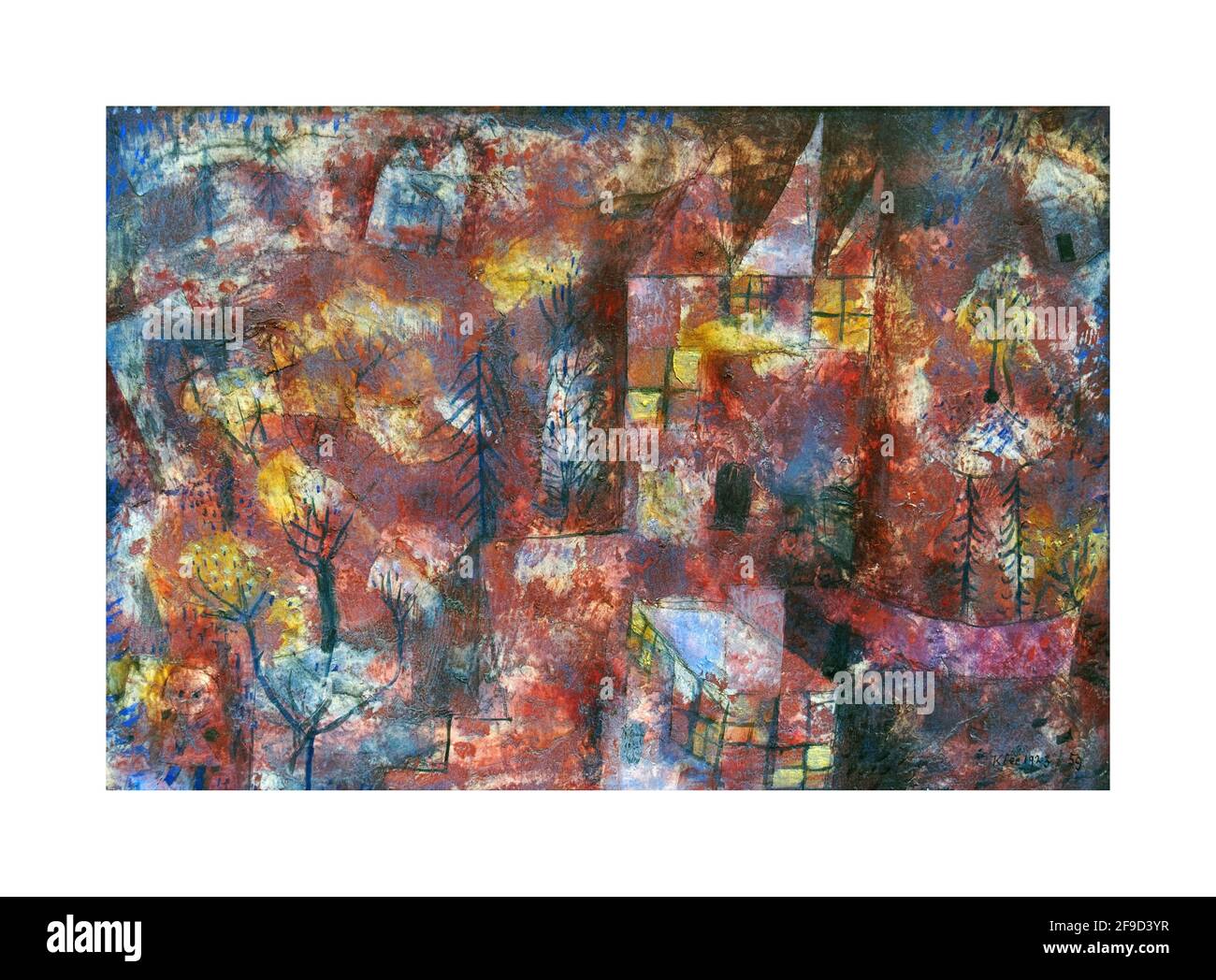 Paysage à L'enfant – Kunst von Paul Klee (18. Dezember 1879 - 29. Juni 1940) Stockfoto