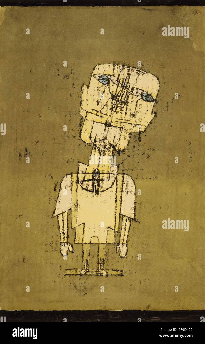 Gespenst eines Genies – Kunst von Paul Klee (18. Dezember 1879 - 29. Juni 1940) Stockfoto