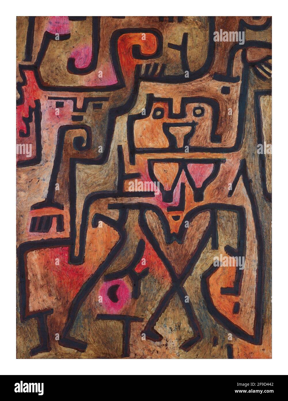 Waldhexe, 1938 – Kunst von Paul Klee (18. Dezember 1879 - 29. Juni 1940) Stockfoto