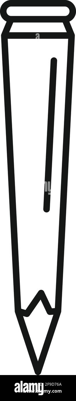 Metallstange Symbol, Umriss Stil Stock Vektor