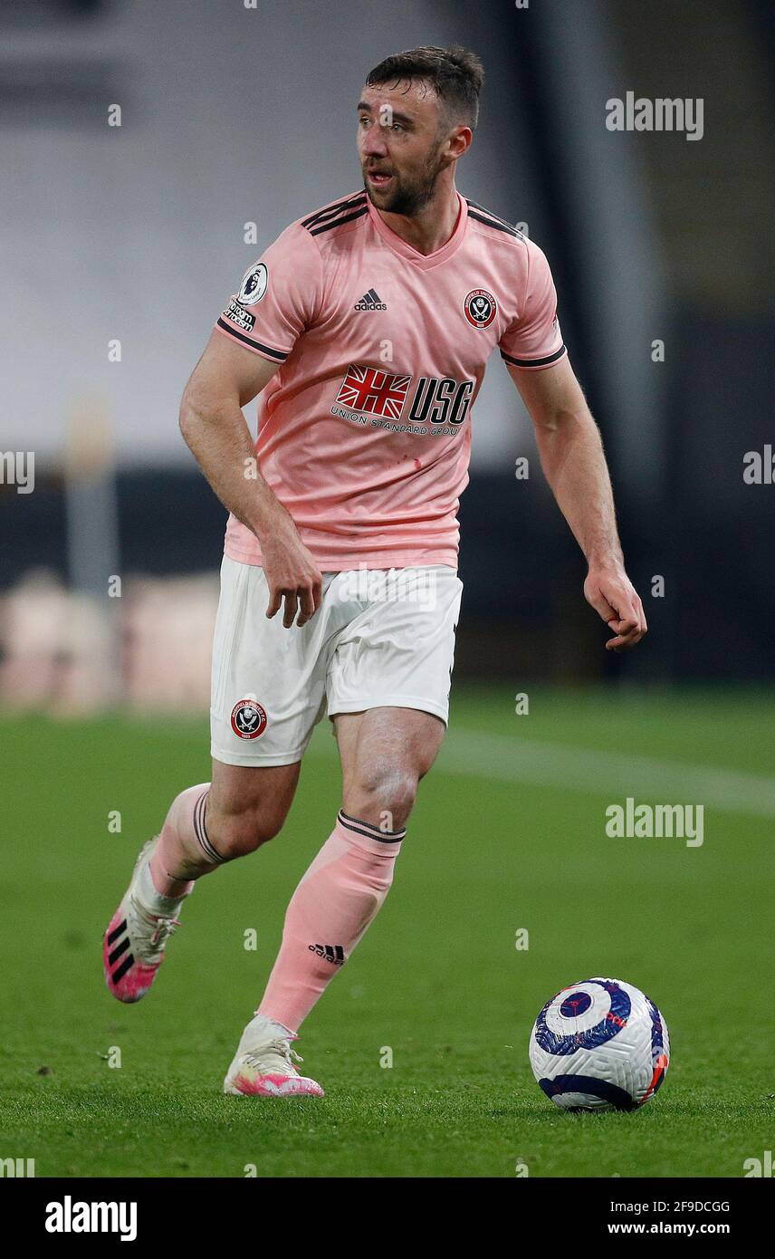 Wolverhampton, Großbritannien. April 2021. Enda Stevens von Sheffield Utd während des Premier League-Spiels in Molineux, Wolverhampton. Bildnachweis sollte lauten: Darren Staples/Sportimage Credit: Sportimage/Alamy Live News Stockfoto