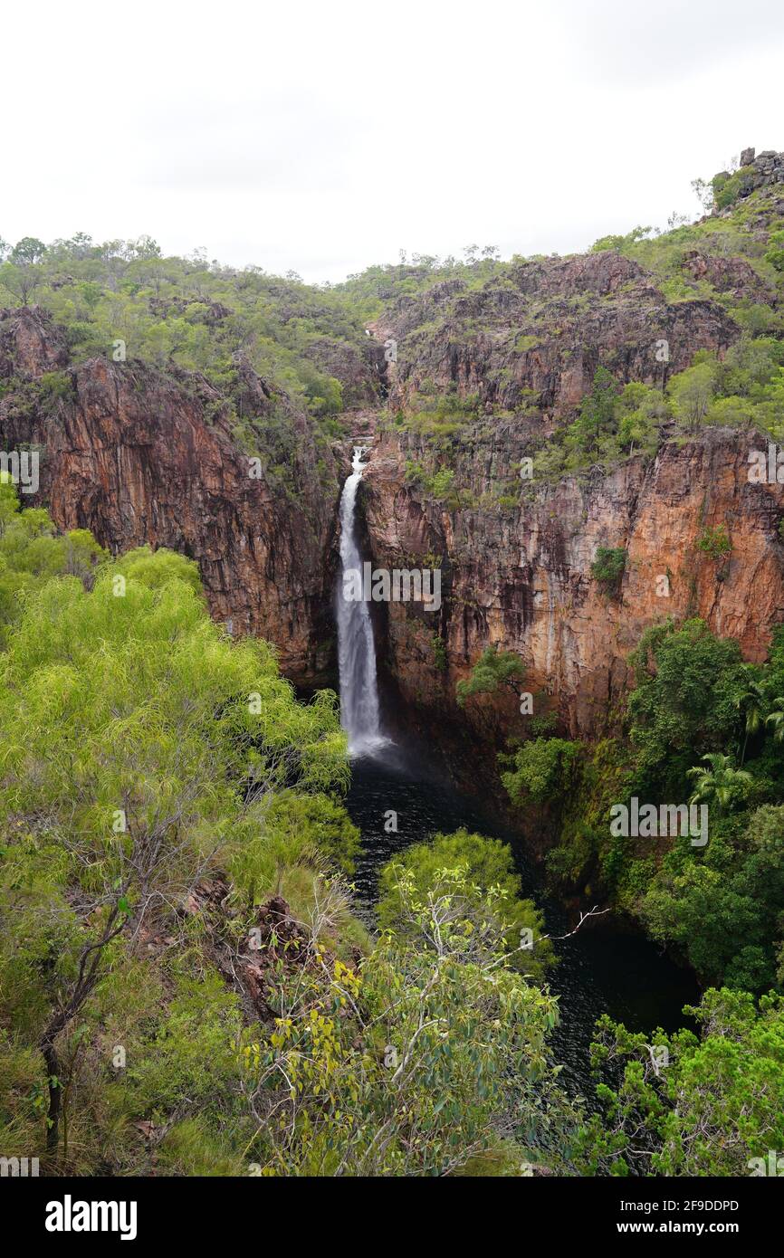 Ein schöner Wasserfall im Litchfield National Park, Australien Stockfoto