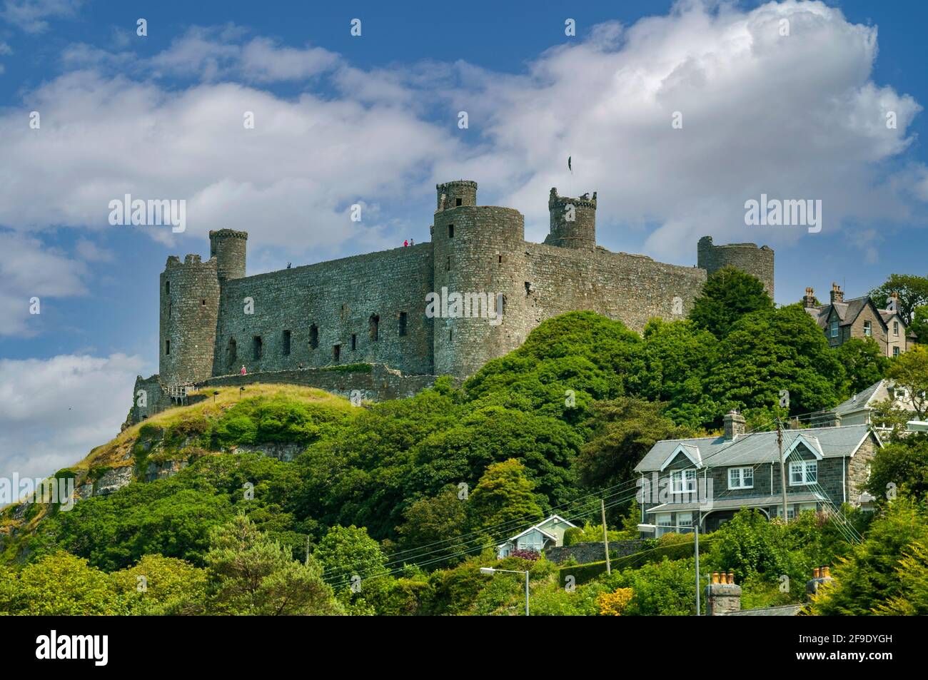 Harlech Castle, Harlech, Gwynedd, Wales Stockfoto