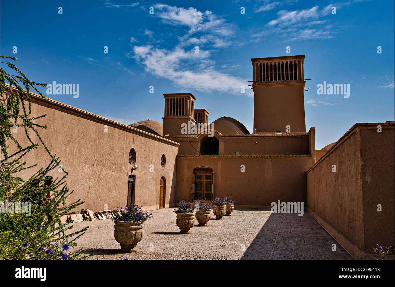 Bagh-e Dowlat Abad Gardens, Yazd, Iran. Stockfoto