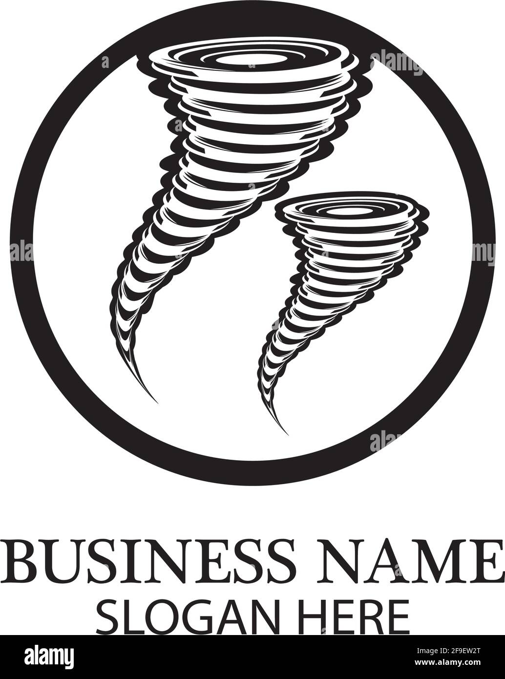 Tornado Symbol logo Vector Illustration Design Stock Vektor