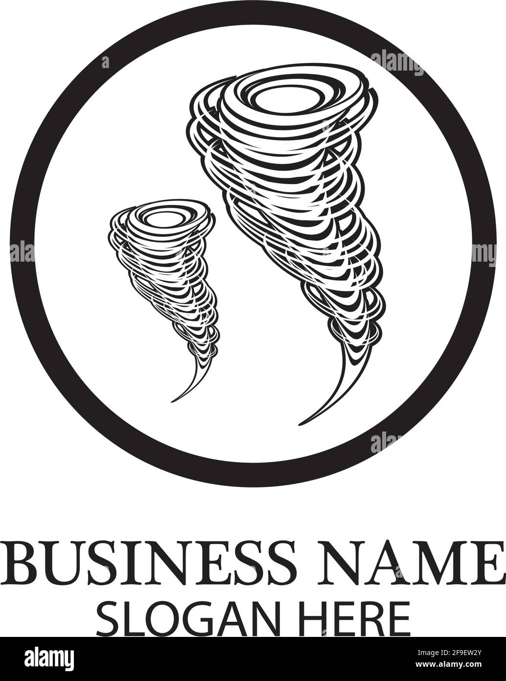 Tornado Symbol logo Vector Illustration Design Stock Vektor