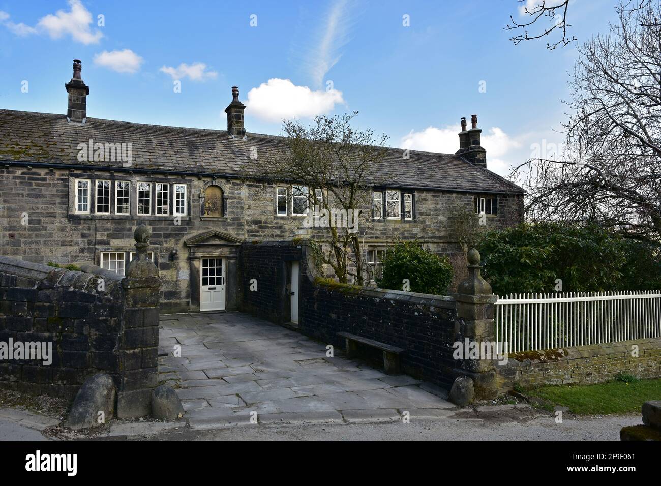 Ponden Hall, Inspiration für Thrushcross Grange in Wuthering Heights von Emily Bronte. Stockfoto