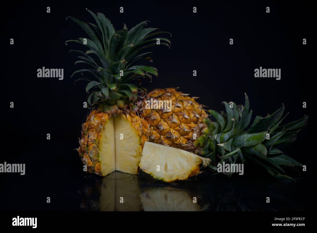 Ananas und Niesen Stockfoto