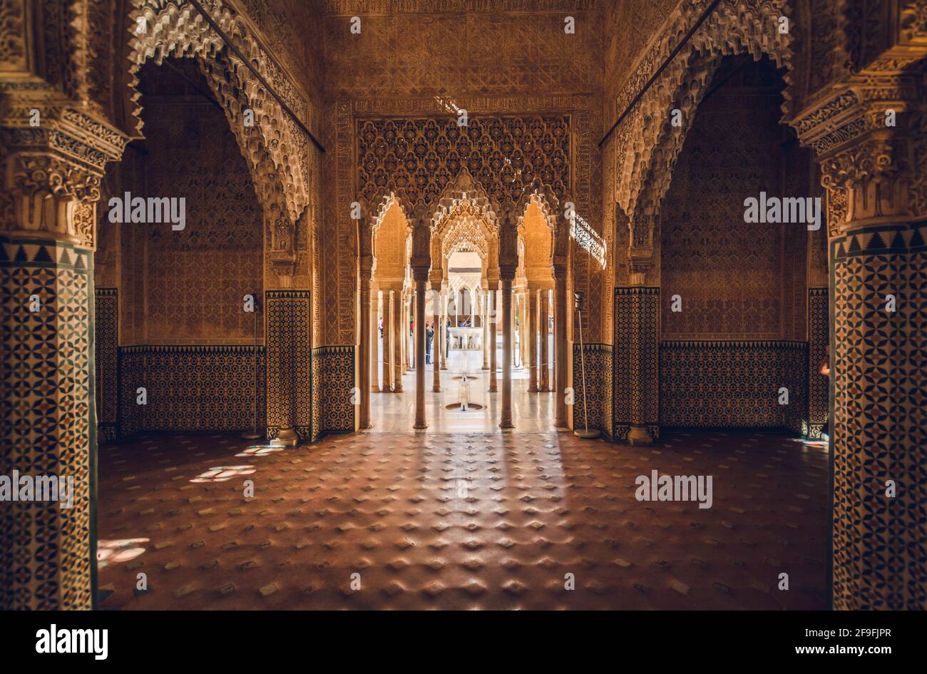 Blick auf das Innere der Alhambra, Granada, Spanien Stockfoto