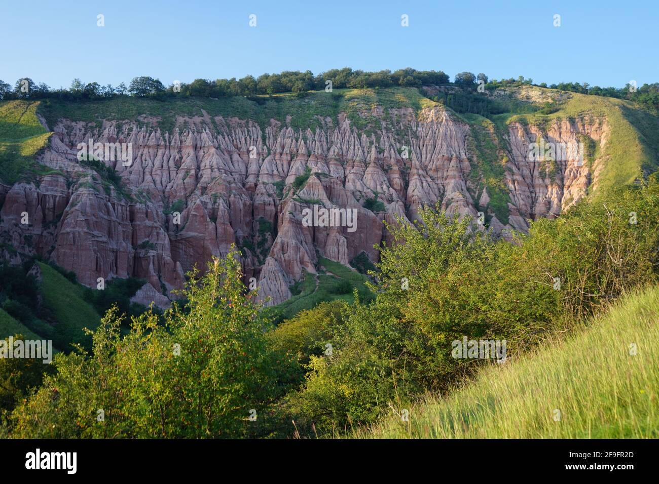 Red Ravine (Rapa Rosie) bei der Landschaftsfotografie bei Sonnenuntergang Stockfoto