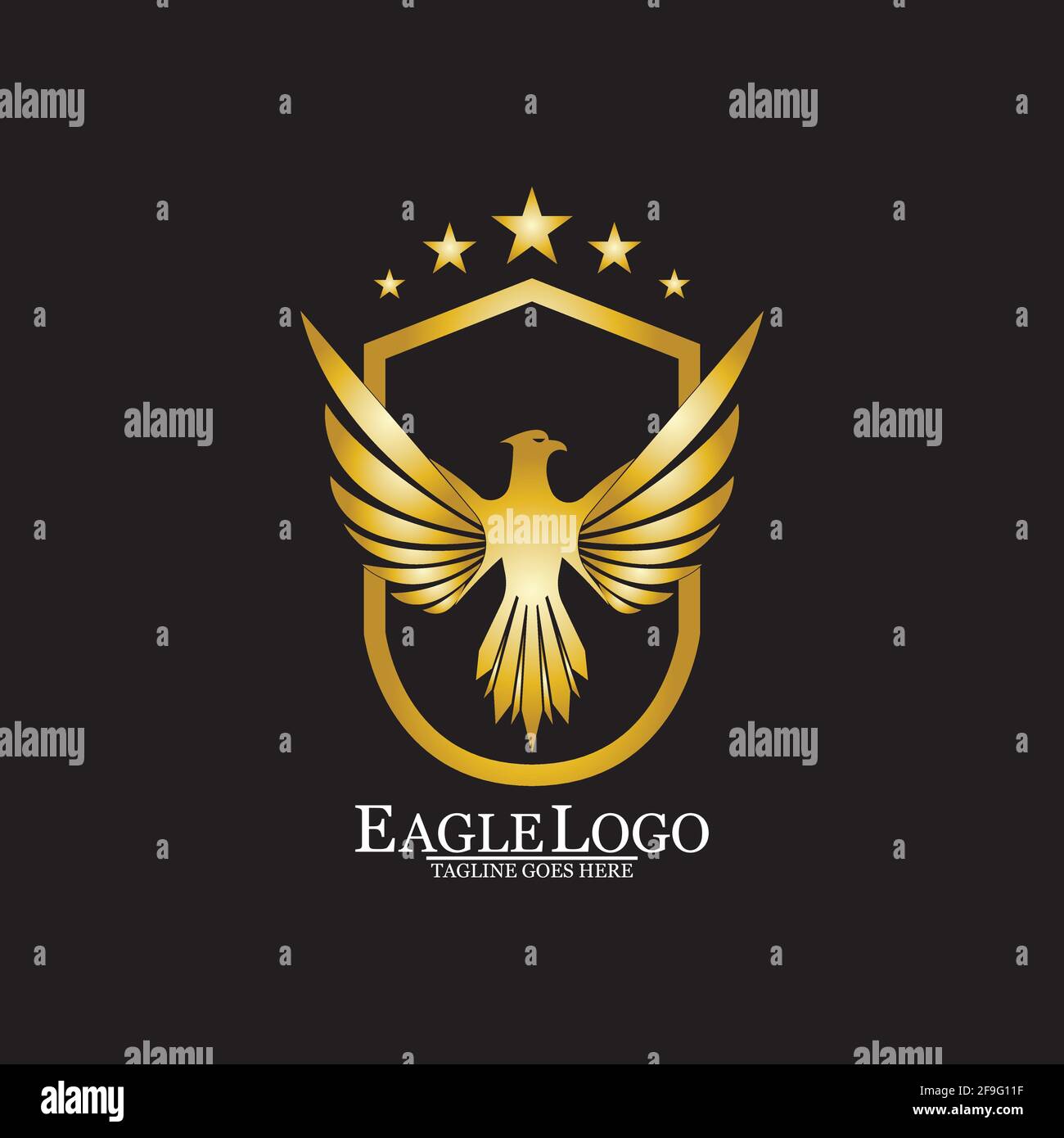 Golden Eagle Mit Shield Logo Stock Vektorgrafik Alamy Golden Eagle Mit Shield Logo Stock Vektorgrafik Alamy