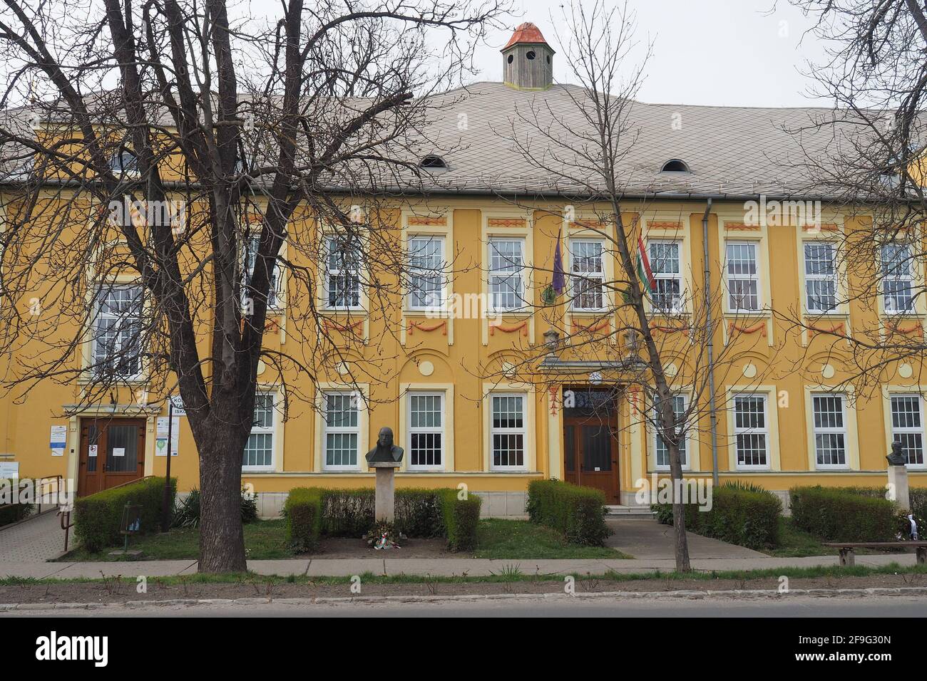 Mihály Vörösmarty Grundschule, Bácsalmás, Kreis Bács-Kiskun, Ungarn, Magyarország, Europa Stockfoto