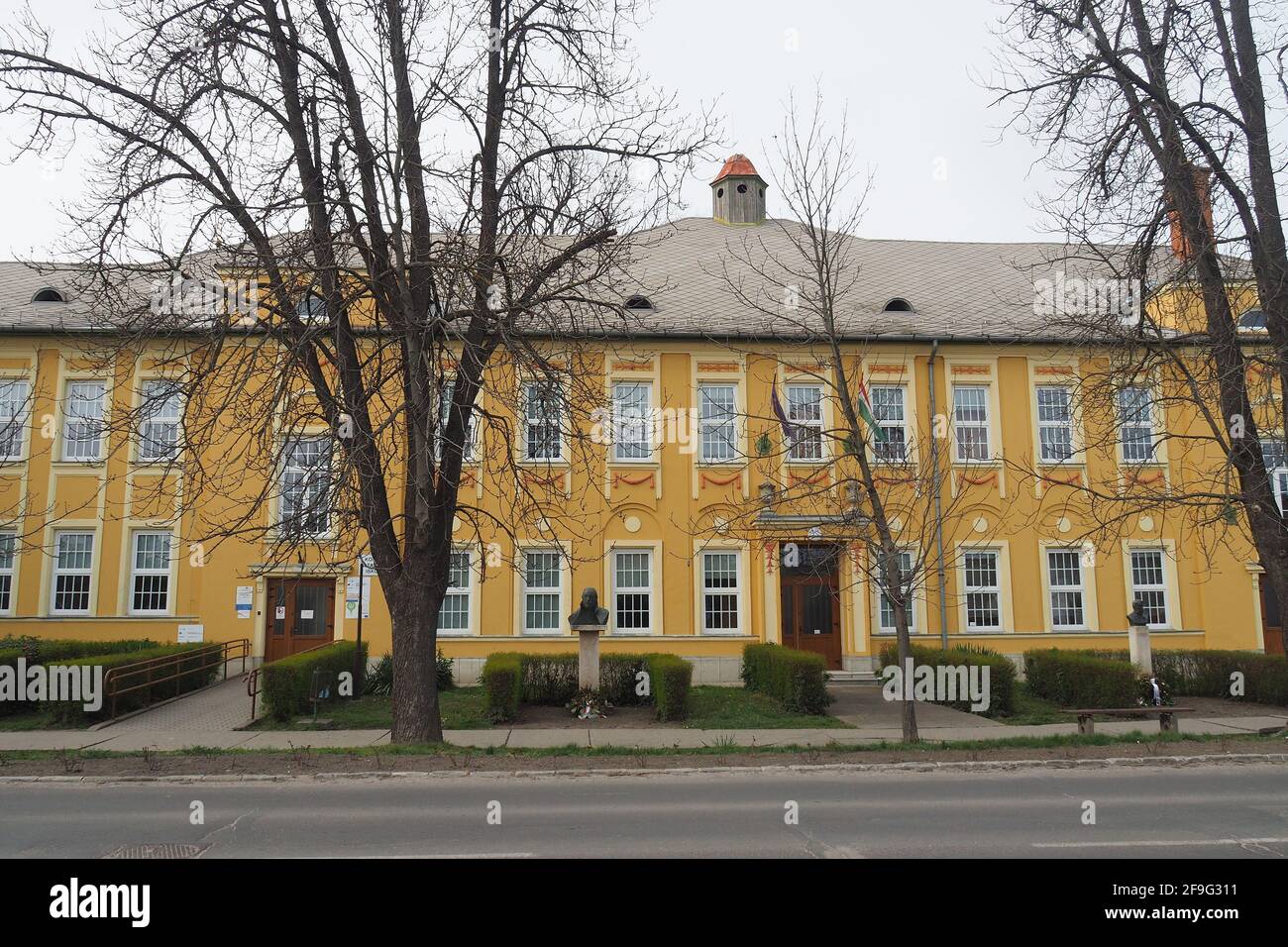 Mihály Vörösmarty Grundschule, Bácsalmás, Kreis Bács-Kiskun, Ungarn, Magyarország, Europa Stockfoto