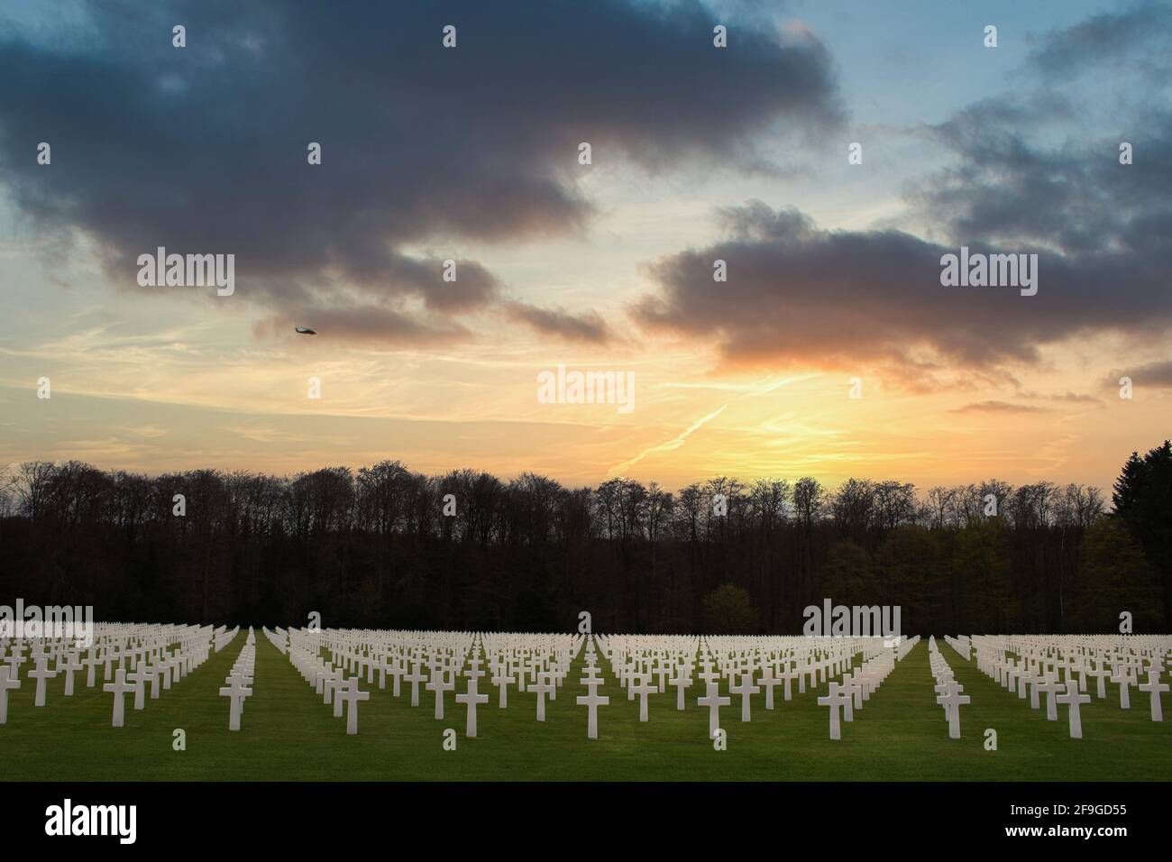 Amerikanischer Soldatenfriedhof Stockfoto