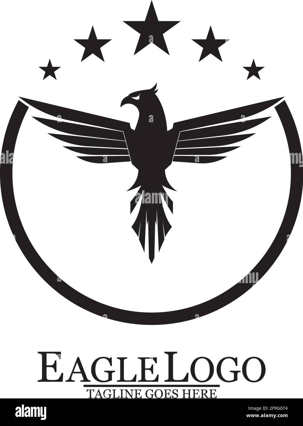 Eagle Icon Logo Design Vektorvorlage Stock Vektor