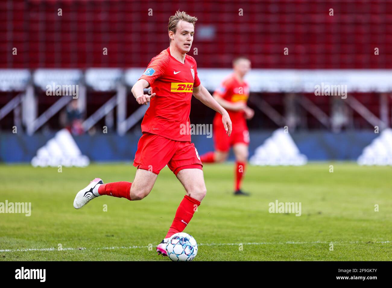 Kopenhagen, Dänemark. April 2021. Jacob Steen Christensen (6) vom FC Nordsjaelland beim 3F Superliga-Spiel zwischen dem FC Kopenhagen und dem FC Nordsjaelland in Parken in Kopenhagen. (Foto: Gonzales Photo/Alamy Live News Stockfoto