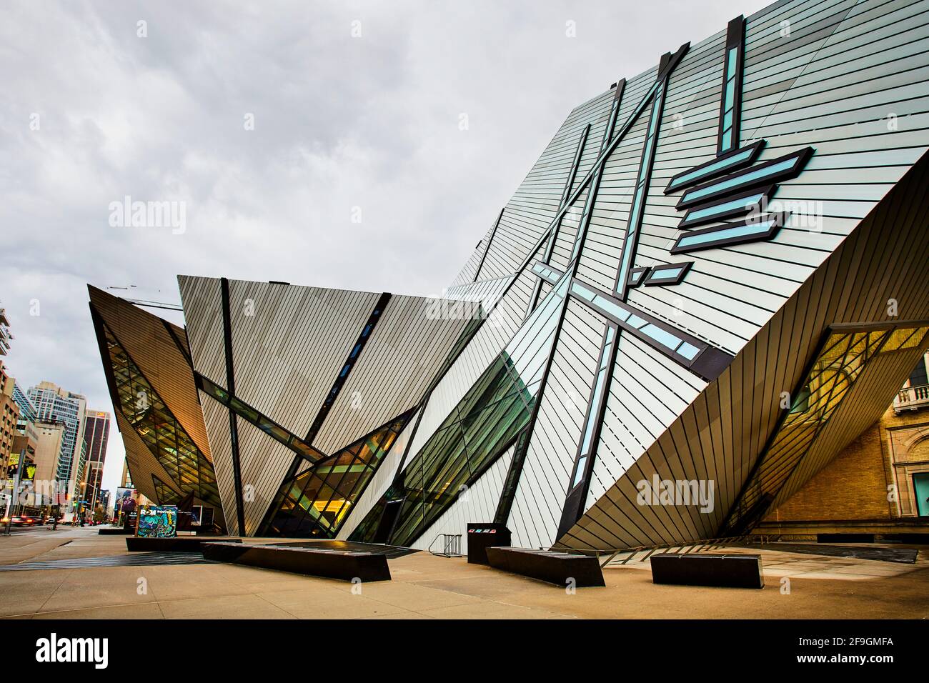 Geschichte und Kunst: Das Royal Ontario Museum of Toronto Stockfoto