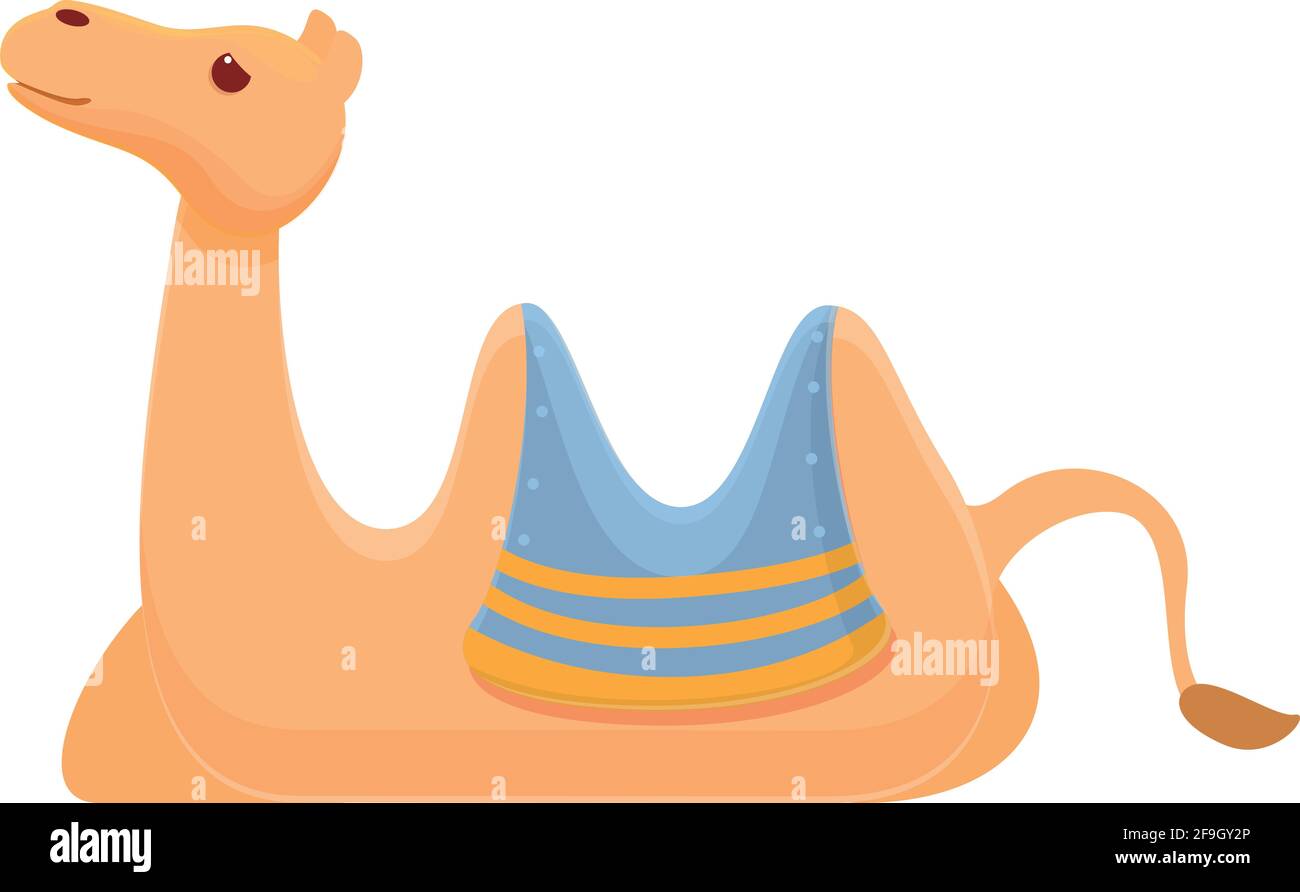 Kamel-Ikone der Entspannung. Cartoon von entspannen Kamel Vektor-Symbol für Web-Design isoliert auf weißem Hintergrund Stock Vektor
