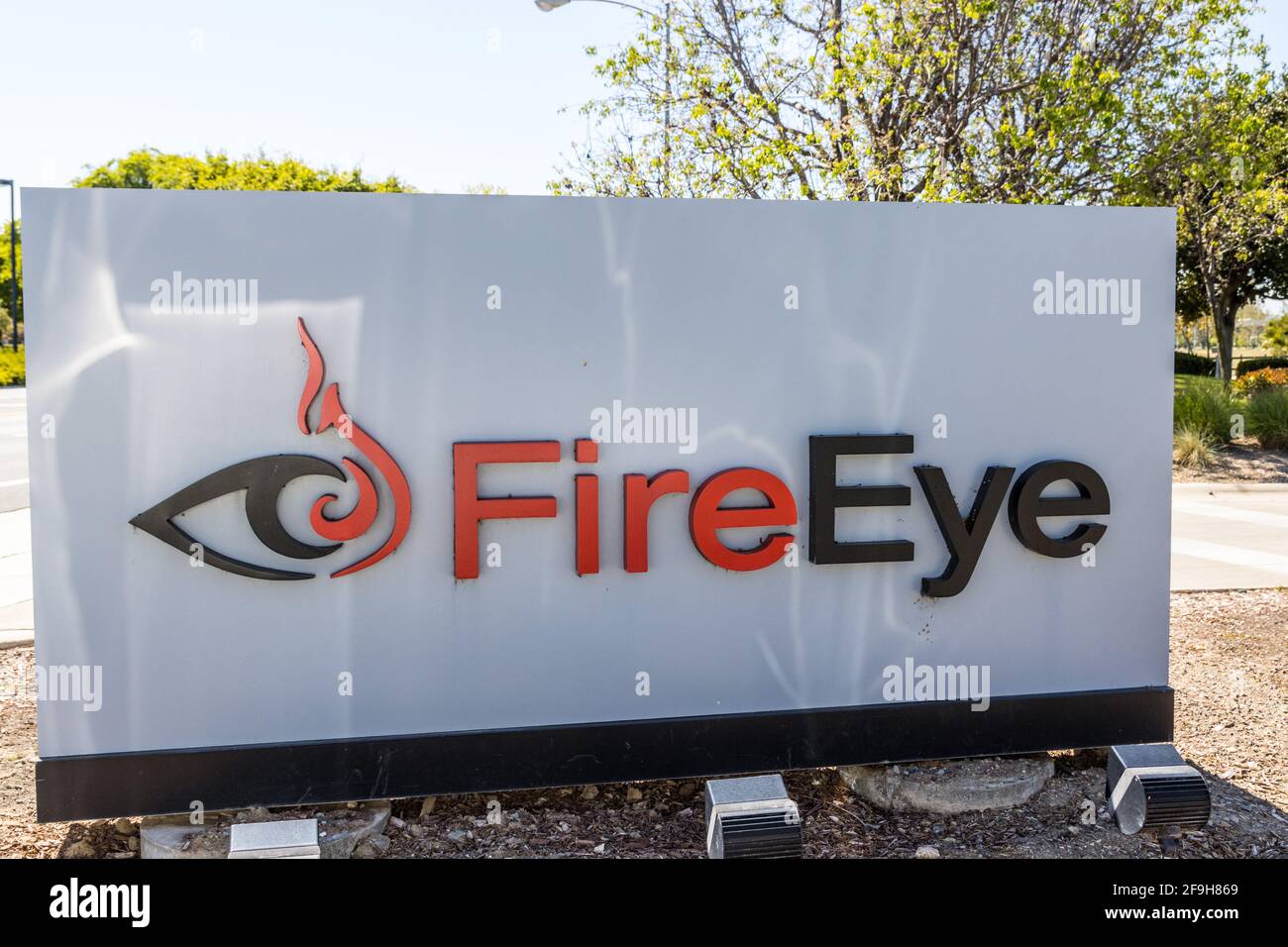 FireEye Cybersecurity-Unternehmen in Milpitas, Kalifornien, Silicon Valley, USA Stockfoto