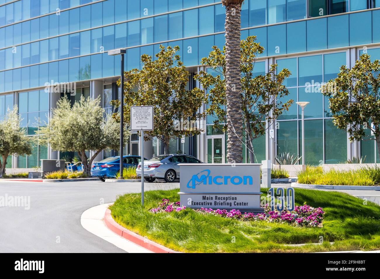 Micron Technology Niederlassungen im Silicon Valley, Kalifornien, USA Stockfoto