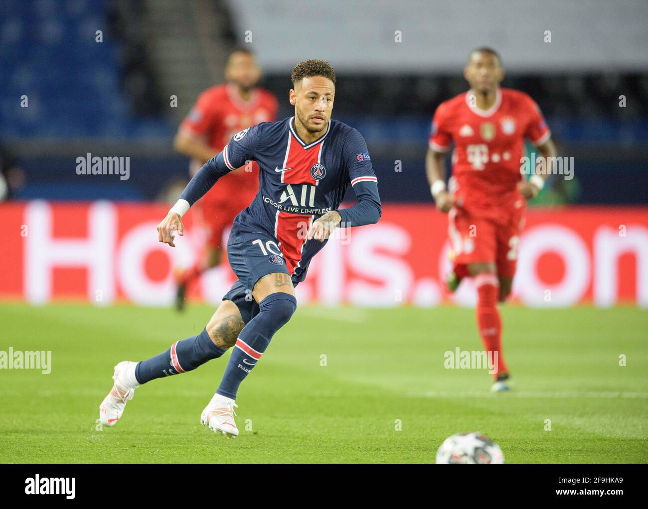 NEYMAR (PSG) Action, Fußball Champions League, Viertelfinale-Rückspiel, Paris St. Germain (PSG) - FC Bayern München (M) 0:1, am 13. April 2021 in Paris/Frankreich. â Verwendung weltweit Stockfoto