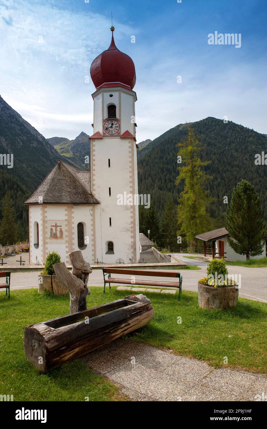 Kirche Maria Schnee, in Bschlabs, Tirol, Österreich Stockfoto Kirche Maria Schnee, in Bschlabs, Tirol, Österreich Stockfoto