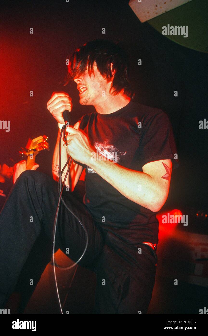 Johnny Truant beim Kerrang Kerrang Weekender 2003, Camber Sands, Rye, West Sussex, England, Vereinigtes Königreich. Stockfoto