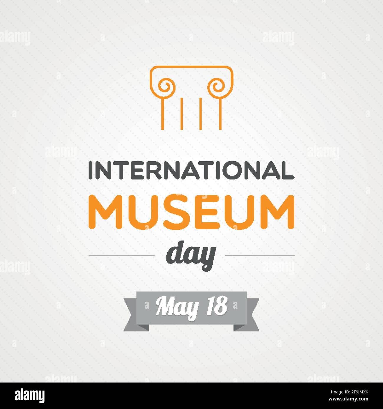 Internationaler Museumstag. Mai 18. Vektorgrafik, flaches Design Stock Vektor