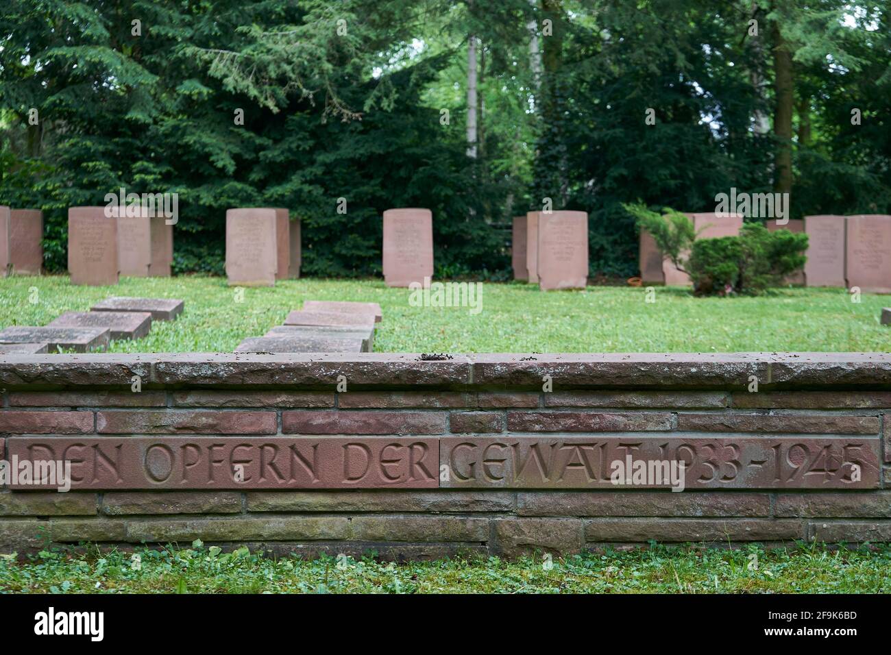 Gräberfeld der Naziopper, Hauptfriedhof, Ehrenfriedhof, Frankfurt am Main, Hessen, Deutschland Stockfoto