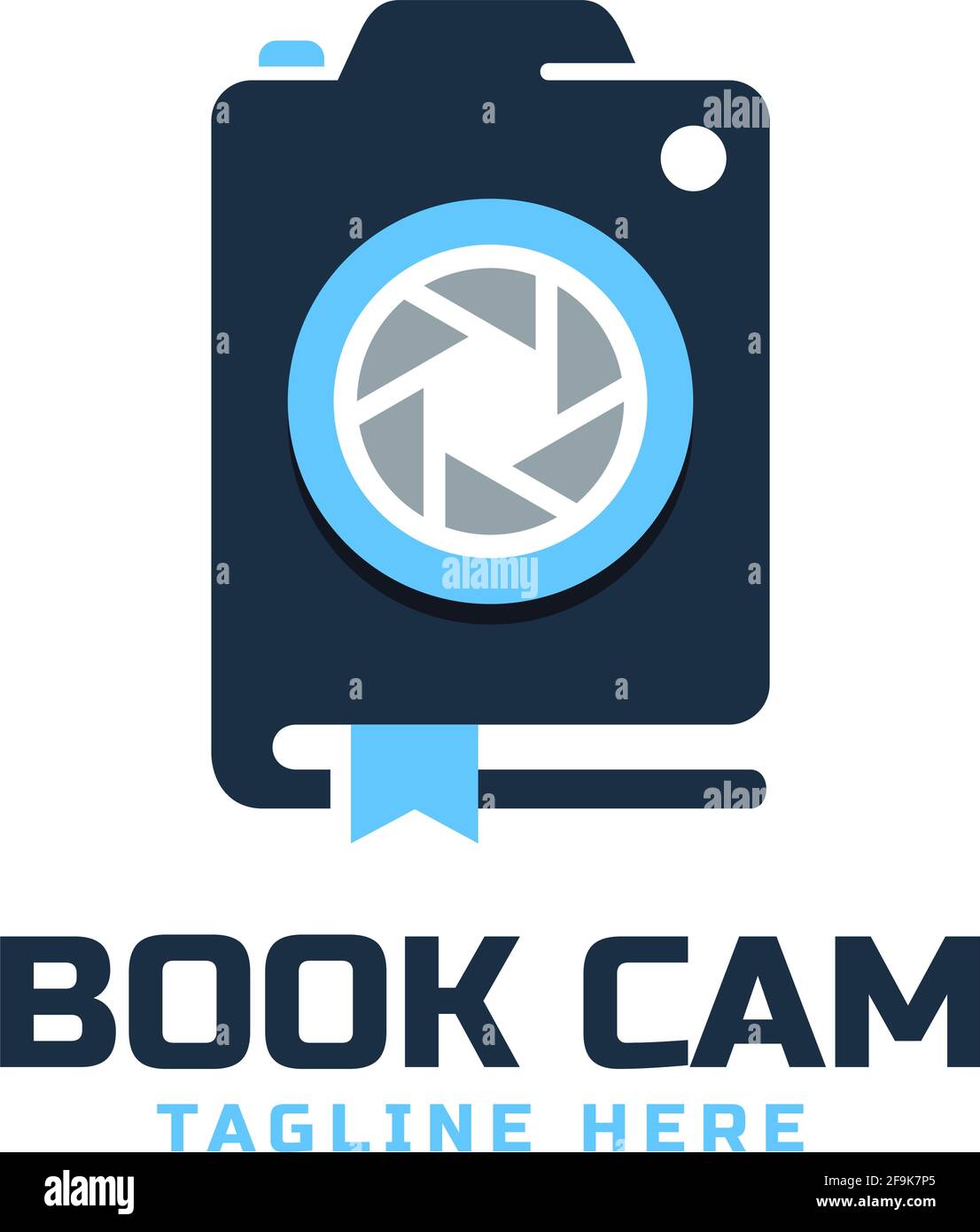 Logo Deisgn Vector Book Cam Stock Vektor
