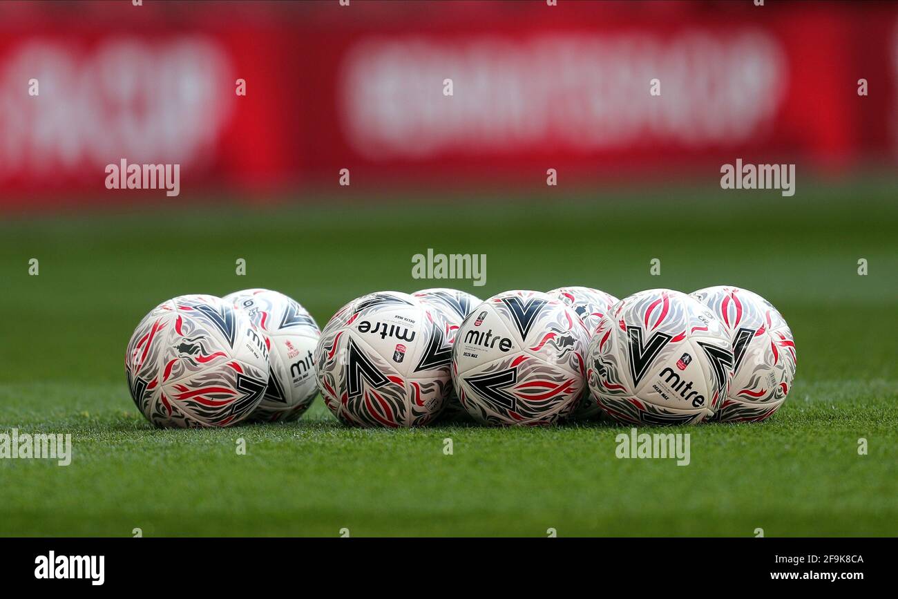 EMIRATES FA CUP MITRA FOOTBALL, CHELSEA FC V MANCHESTER CITY FC, 2021 Stockfoto