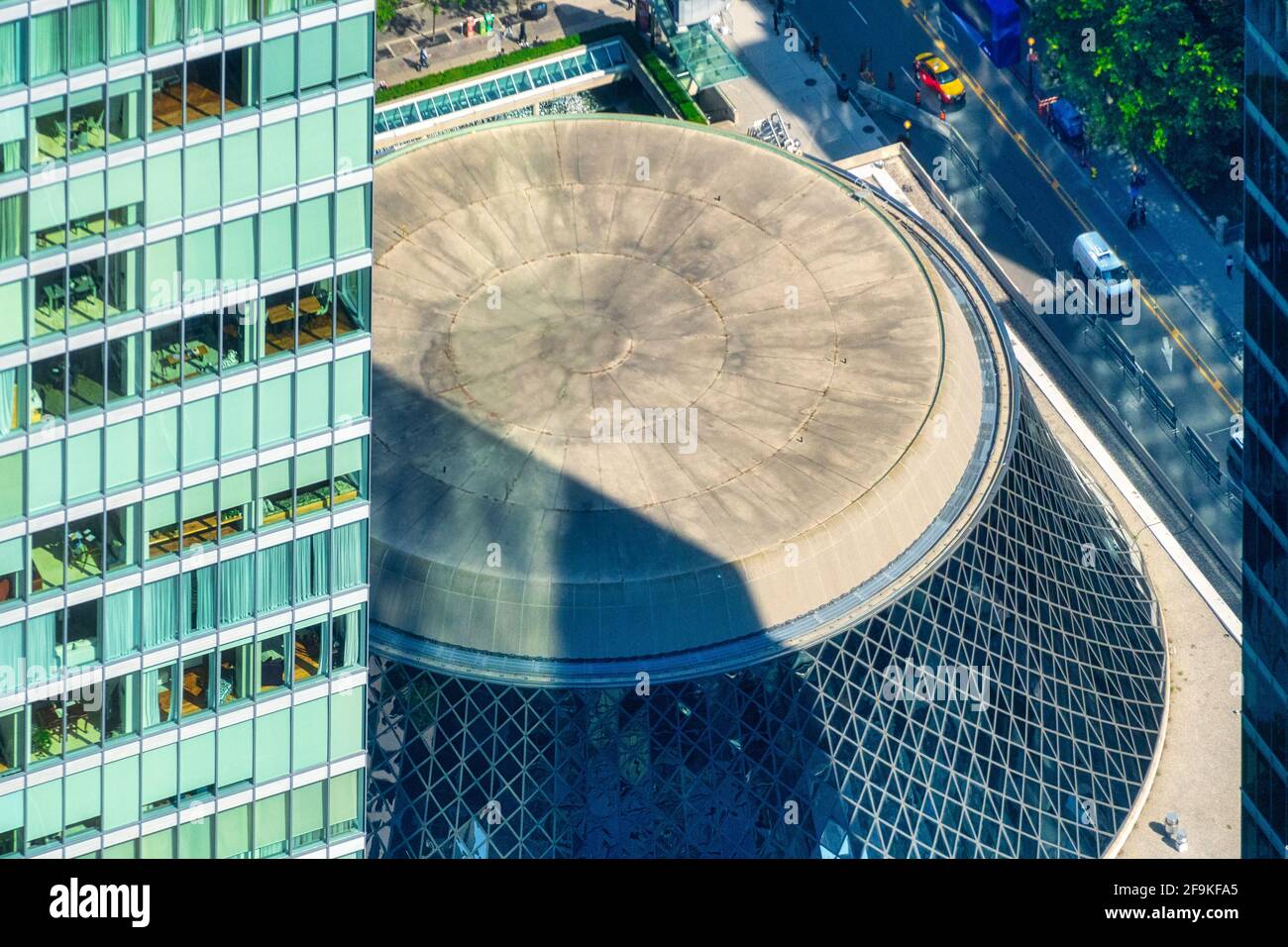 Toronto Downtown District, Luftaufnahme, Kanada Stockfoto