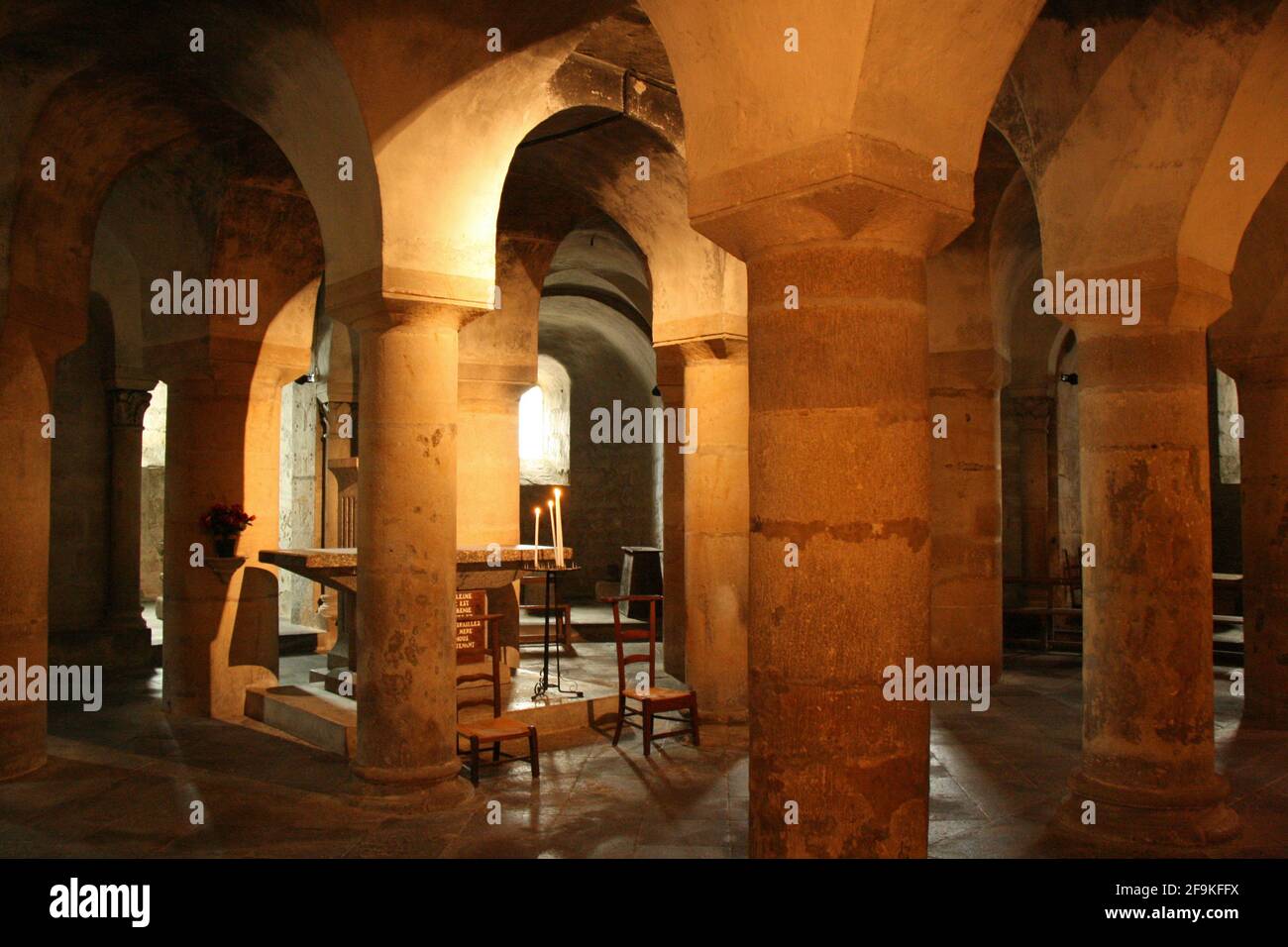 Abteikirche saint-austremoine in issoire in der auvergne in frankreich Stockfoto