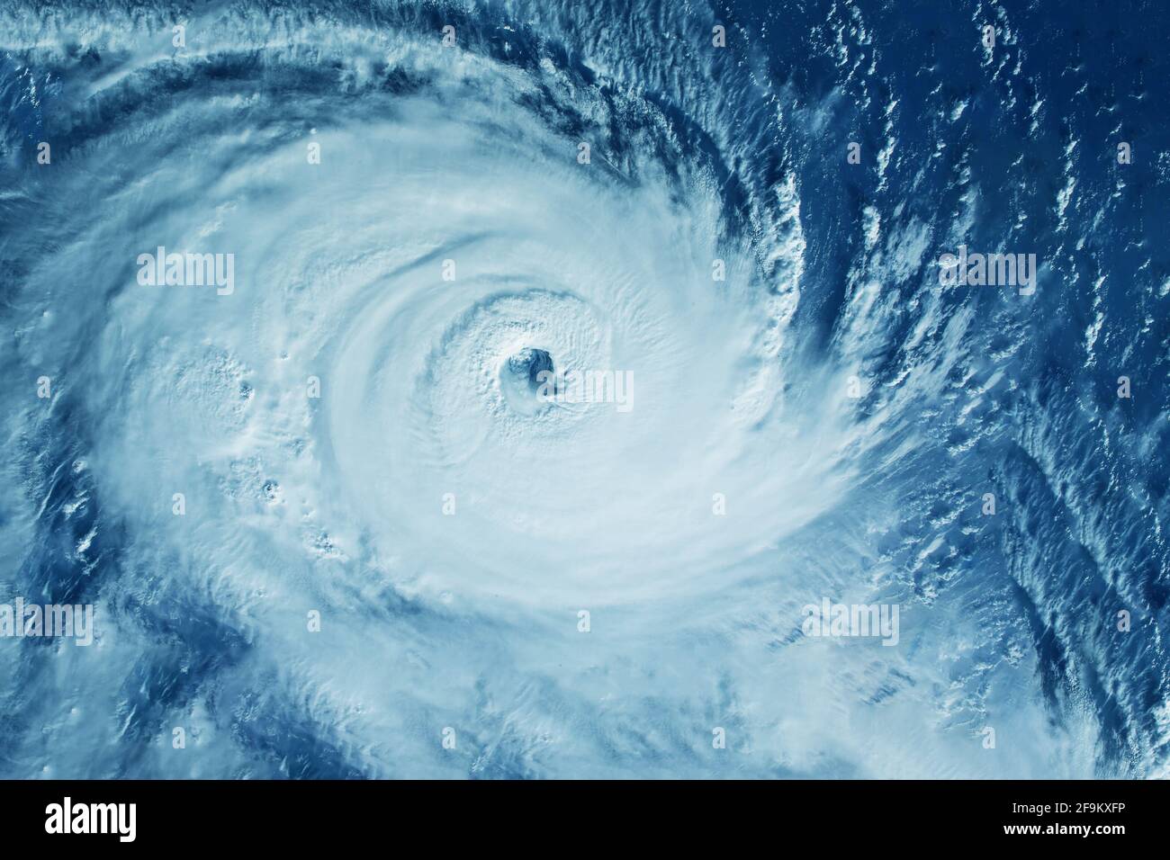 Großer Hurrikan aus dem All. Elemente dieses Bildes wurden von der NASA eingerichtet. Hochwertige Fotos Stockfoto