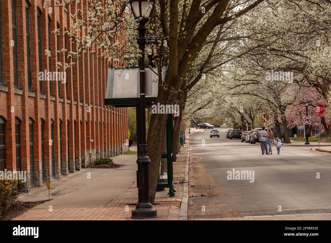 Franklin Square ist ein ehemaliges Industrieviertel, das zu Wohn- und Geschäftsvierteln in Syracuse New York wurde. Stockfoto Franklin Square ist ein ehemaliges Industrieviertel, das zu Wohn- und Geschäftsvierteln in Syracuse New York wurde. Stockfoto