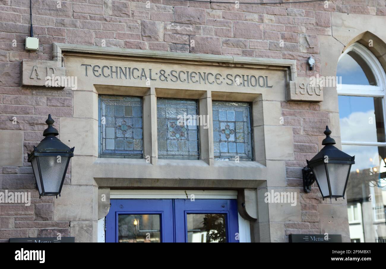 Gebäude der Technical & Science School in Macclesfield Stockfoto Gebäude der Technical & Science School in Macclesfield Stockfoto